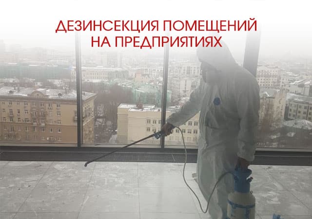 Дезинсекция помещений на предприятиях в Москве
